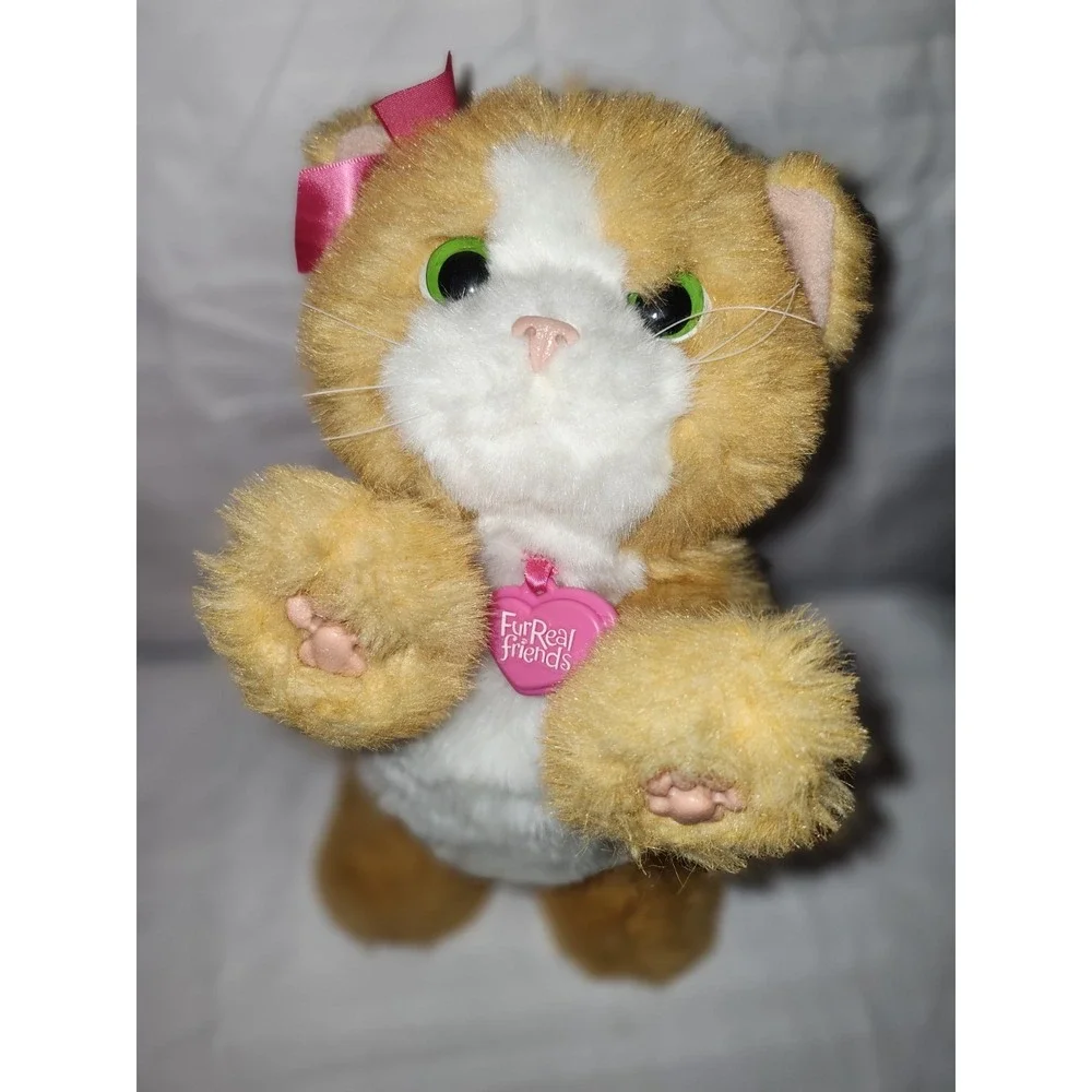 FurReal Friends Daisy Play With Me Orange Cat Plush Interactive Toy Hasbro WORKS